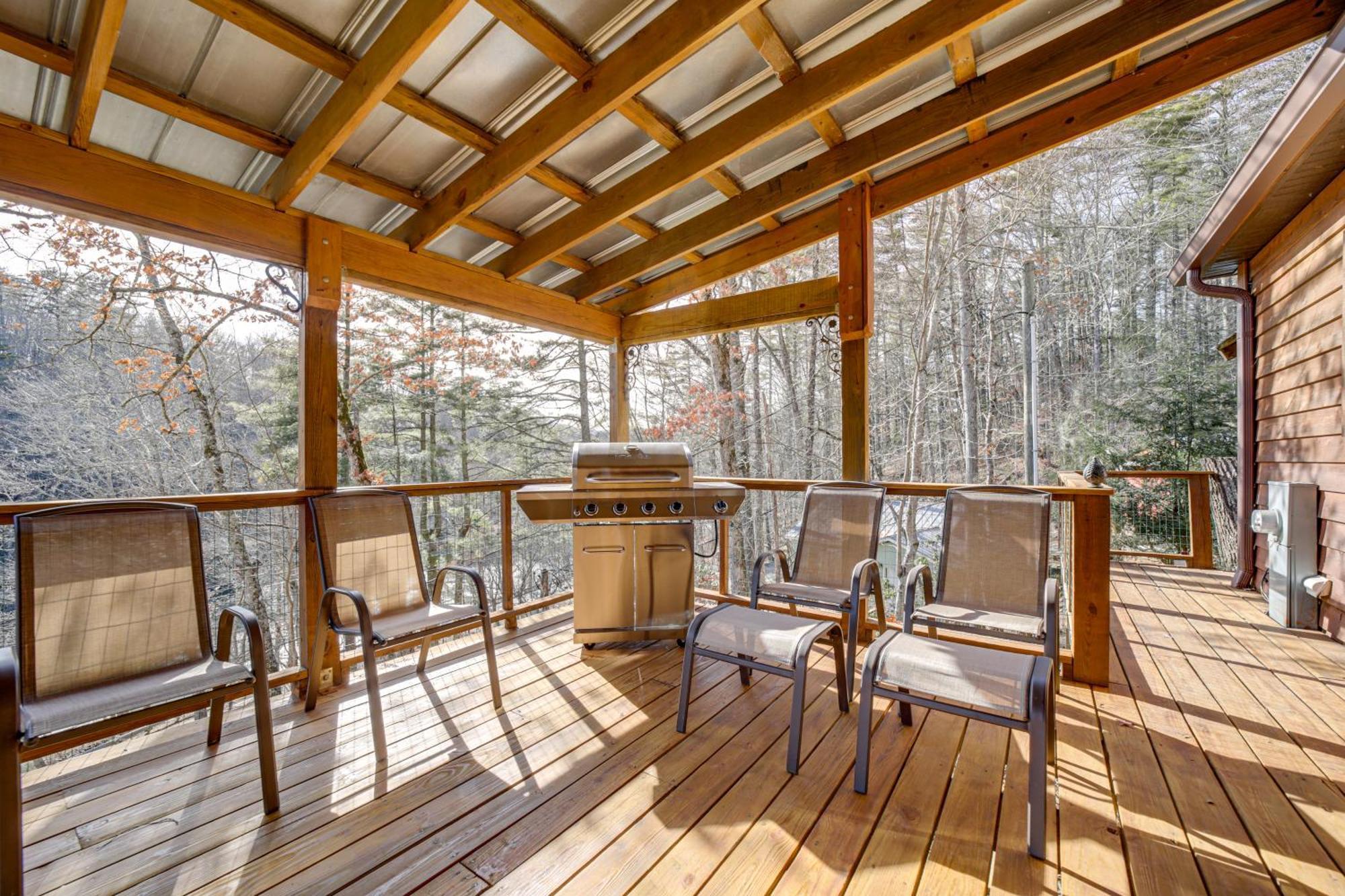 Lakeside Cashiers Cabin With Private Boat Dock! Cullowhee Luaran gambar