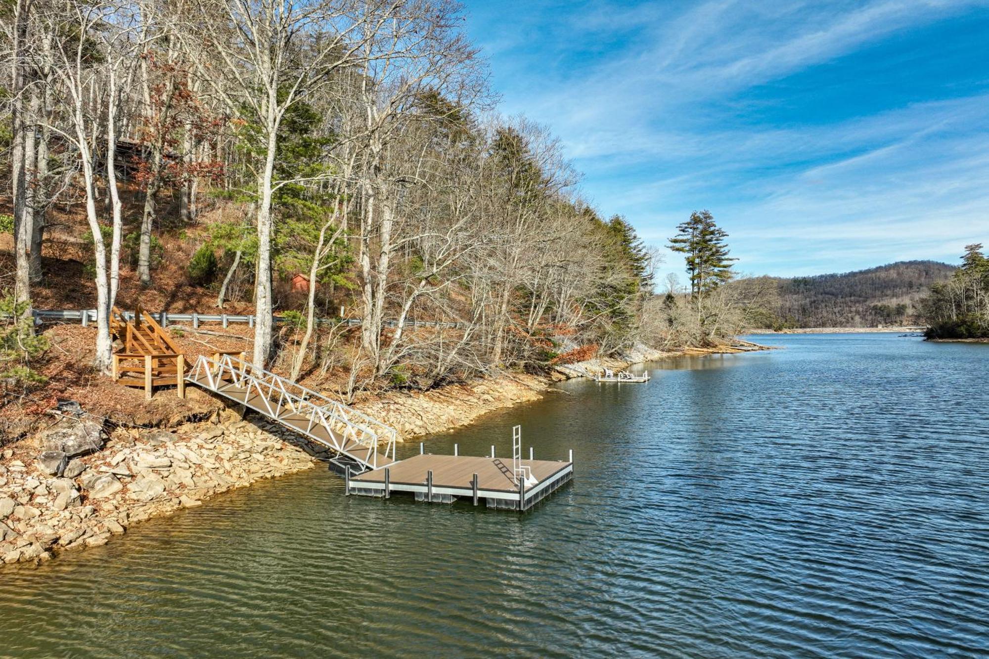 Lakeside Cashiers Cabin With Private Boat Dock! Cullowhee Luaran gambar